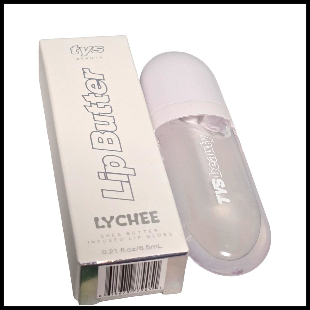 TYS Beauty Lip Butter Lychee Shea Butter Infused Lip Gloss 0.21oz New Boxed